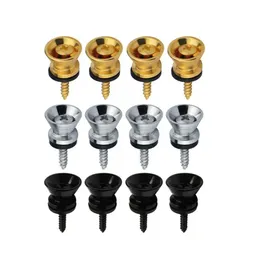 2Set Guitar Pasp Blocking Pegs Pin Metal End Pasek do akustycznego klasycznego elektrycznego gitary gitary ukulele guitarra część