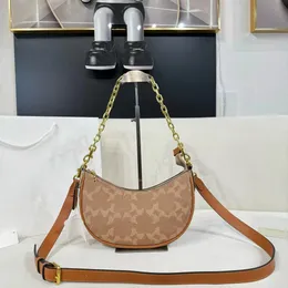 Bolsa de moda Eliza ombro único Bolsa Crossbody Bolsa Mulher Saco de Lua Half Lua Novo Caminho Impressa Bolsa de Luxúria Praio de Luxúria Bolsa de Balsa Portátil