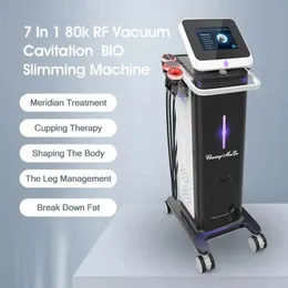 Hot Selling 7 Handles 80Khz Cavitation Vacuum Body Sculpture Thinning Fat Removal Radiofrequency Body Detox Lymphatic Drainage Salon