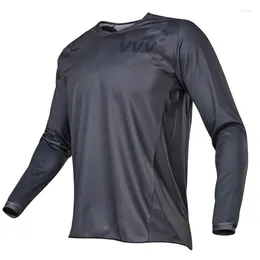 Giacche da corsa Motocross Cyrsey maglia camicia lunga bici in discesa indossare abiti manica fuori dalla giacca da montagna da strada top nere