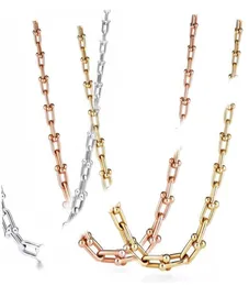 S925 Sterling Silver Chain Necklace Women Gradient Chain Necklace Hip Hop Rose Gold Wholesale Hongrui614011435