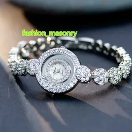 Ny ankomst Iced Out Quartz Designer Watches Famous Brands Moissanite Women Luxury Brand Analog Full Diamond Rhinestone Watch