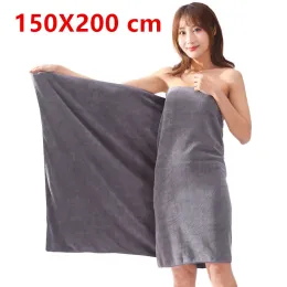 Ręczniki 150x200 cm mikrofibry ręczniki kąpielowe Super miękki duży ręcznik kąpielowy, mocne wchłanianie wody, odpowiednie do basenów, domów, siłowni, spa