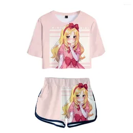 Men's T Shirts Yamada Elf Cute Two Pieces Sets 3D Beach Style Streetwear Harajuku Fashion Short Pullover Tee Pants