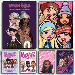 Adesivi Bratz Doll Poster Poster Piccola per decorazioni autunnali del soggiorno