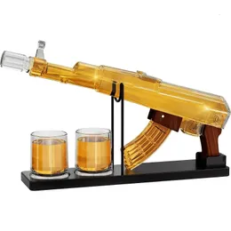 Gifts for Men Dad 176 Oz Whiskey Decanter Set with 3 Detachable Liquor Dispenser 675 Glasses Unique Mens Birthday 240429