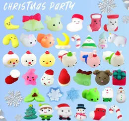 تململ PVC Squishy Animal Toys Christmas Designer Party ليفرز كرتون بثق التهوية