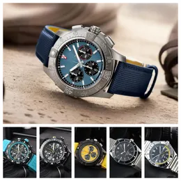 2024 Mens Brei Watches Quartz Movement Stainless Steel Chronography Multivunctional Clasp Montre de Luxe 1884 Men Wristwatches Tling 058