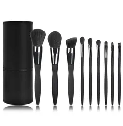 Schwamm Applikatoren Diamond Makeup Pinsel Set -Werkzeuge 9PCS Fluffy Synthetic Vegan Luxury Black Foundation Brochas Maquillaje Pinsel 8645172