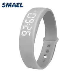SMAEL brand LED Sport Multifunctional men Wristwatch Step Counter Uhr Digital fashion clock watches for male SL-W5 relogios masculino 262C