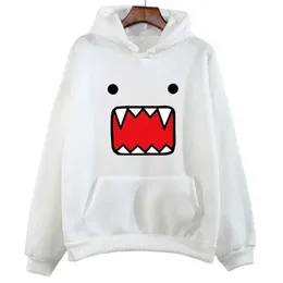 Felpa con cappuccio maschile Domo Kun Spaccature Sparatura giapponese Abbigliamento anime con cappuccio grafico Donne/uomini di alto livello Sudaderas Autunno/Pullover in lana invernale Q240506