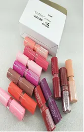 Lip Lip Gloss Matte Lipstick 24 horas com duração de bastão de 12 cores com marca de maquiagem Pucker Up para o Holiday Cream8698556