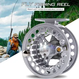 Sougayilang Fly Fishing Reel 56 Interchangeable Large Arbor Aluminum Spool for Wheel Accessories Pesca 240506
