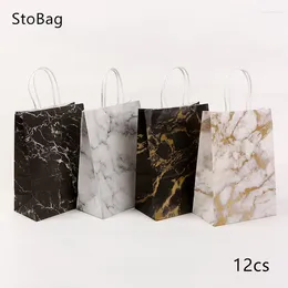 Подарочная упаковка Stobag 12pcs Kraft Bap