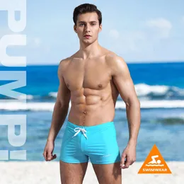 Pompa da bagno maschile!Mens Flat Cape Swimming Trunks Pantaloni a molla calda Classic Design semplice Essiccazione rapida traspirante