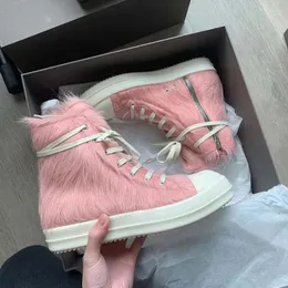 Sapatos casuais tiras altas esportes esportes 2024 Cabeça redonda Rosa Poots Short Boots Fashion Side Zipper Sneakers de fundo plano