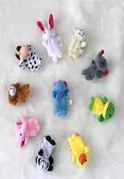 10pcclot bebê recheado para festa de brinquedo Favor Favor Finger Puppets Conta a história Animal Doll Hand Puppet Kids Toys Crianças Presente com 10 ANI7125265