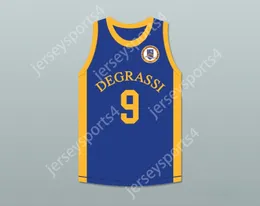 Özel Nay Mens Gençlik/Kids Jimmy Brooks 9 Degrassi Toplum Okulu Panthers Ev Basketbol Forması Yama Top Dikişli S-6XL