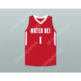 مخصص Bol Bol 1 Mater Dei High School Basketball Jersey 2 All Sitched Size S -6XL Top Quality