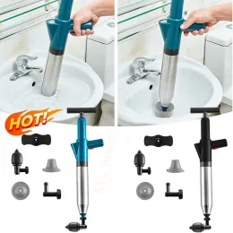 Plungers High Pressure Pipe Plunger Toilet opener Toilet Plungers Pump Air Blaster Hose Bathtub Unblocker Opener Drain Sinks Cleaning Gun