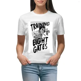 Women's Polos Training Eight Gates T-shirt Anime Clothes Lady Summer Top Woman Clothing