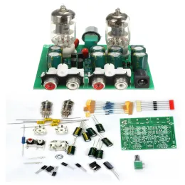 Förstärkare 6J1/6K4 Tube Fever Pre Amplifier förförstärkare Förstärkare Brädets hörlur Buffert Diy Kit Module Stereo Potentiometer AC 12V