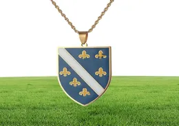 Bosnia in acciaio inossidabile e collane a pendente Herzegovina per donne Bosna I Hercegovina Chain Jewelry9685945