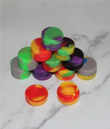 32mm 3ml لون غير مسلح اللون نقي Nonstick Wax Silicone Dab Container Dry Herb Arm Dab Container7788892