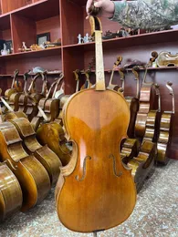 1/2 Cello Master machte einen reichhaltigen Ton, schöner geflammter Getreide Maple Rücken Handgeist Lack