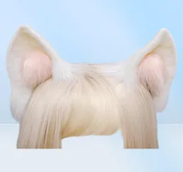 Kawaii Women Girls Halloween Simulation Bunny Ears Headband Cosplay Anime Plush Fox Animal Ear KC Lolita Hair Accessories2017347