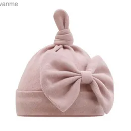 Czapki kapelusz dziecięcy nowonarodzony bawełna miękka dziecięca kapelusz węzeł dziobowy odpowiedni dla niemowląt w wieku 0-1 lat dziecięcy kapelusz dziecięcy czapka dziecięca prezenty Produkty dziecięce wx WX
