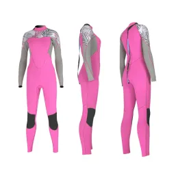 Takım 2mm kadın tam wetsuit, erkek neopren soğuk su tek parça uzun kollu termal ıslak takımlar sörf için tüplü dalış şnorkel