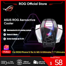مبردات ASUS ROG Aeroactive Cooler لـ ROG Phone 7 Serie 6/6d/5/Rog Phone 5S Funcooler Cooling Fan Assories Rog Gaming Accessories
