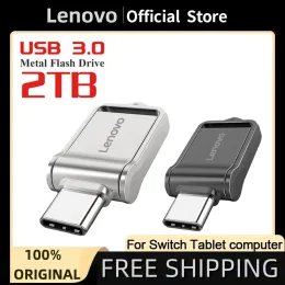 Adattatore Lenovo 2 TB USB 3.0 Pen Drive Memoria Flash USB Drive da 128 GB di tipo metallico OTG Impossibile per dispositivi di archiviazione per computer per dispositivi di archiviazione del computer