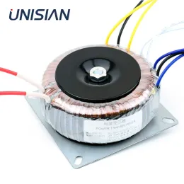 Adaptörler Unisya 200W AC220V/110V Toroidal Transformatörler Çift 28V Çift 12V Tek 12V Güç Adaptörü DAC Preamp Amplifikatör Halka Transformatörü