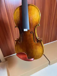 4/4 handmade violin clear flamed grain maple natural sound-ready to play