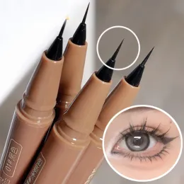 Eyeliner Eyeliner líquido líquido deitada de seda à prova d'água preta de seca rápida secagem fosca Ultrafine inferior caneta coreana maquiagem