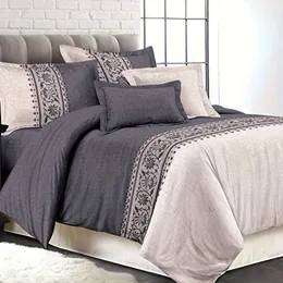 Duvet Cover Splicing gray size comforter set 2 pieces, twin comforter(90''x68'') with 1 pillowsham(20''x26'')