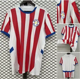 24 25 Paraguay Soccer Jersey 2024 Home Away Copa America Camisa 2025 футбольная рубашка набор для футбольных рубашек мужчина для взрослых Camesita de Futol Men Size S-4xl