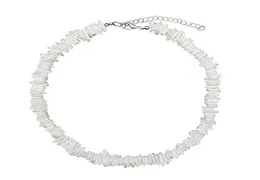 Chokers 2022 Bohemian Natural Puka Shell White Color Irregular Chip Choker Necklace For Women Men Collares De Moda Kolye7019326