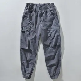 Pantaloni maschili 22103 tasche multipli streetwear bel pantaloni casuali in stile giappone