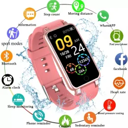 الساعات C2 Plus Men Women Smart Watch Sport Witness Smartness Call Call Rate Rate Monitor Ladies Watchproof for iOS Android