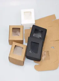 Подарочная упаковка целая 300pcs kraft paper box Прозрачная мыло из ПВХ