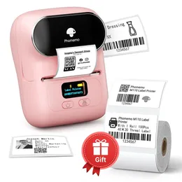 PHOMEMO M110 Label Macher - Tragbarer Bluetooth -Thermal -Etikett -Hersteller -Drucker für Barcode -Kleidung Schmuck Einzelhandelsversand 240430