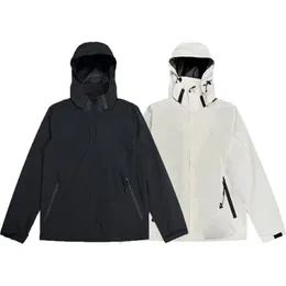 2023 Giacche per uomini Spring and autunno giacca casual maschile con giacca a vento 3m Patch riflettente coppie bianche nere Waterproo 314G
