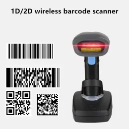 Tarayıcılar TechLogic 2D kablosuz barkod tarayıcı Stand otomatik tarama el tipi 1D/2D QR Kodu PDF417 Veri Metrix Okuyucu Envanter POS