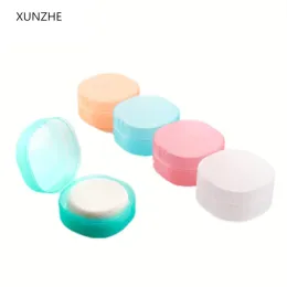 Установите Xunzhe Round Transparent Plastice Soap Box Губчан