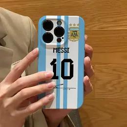 iPhone TPU Soft Case Messis 2024 Version for iPhone15 Pro Max 14 13 Pro 12 11 XR XS Max - Argentina Football Fans Smartphone Cover