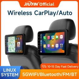 PCヘッドレストモニタータブレットワイヤレスカープレイAndroid Auto Car Car Car Reace Video Player FM Bluetooth AirPlay入力フルタッチスクリーン