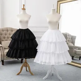 Юбки Meetlife Advative Hoop Юбка под юк кружевная отделка Lolita Свадебное платье Crinoline Farthingale Petticoat Plare Plord Pettiskirt